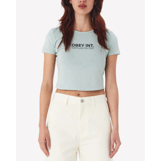 Obey Γυναικεία κοντομάνικη μπλούζα Int. Cropped Fitted T-Shirt